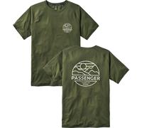 Passenger - T-shirt en polyester recyclé - Sedona Recycled Active T-Shirt Khaki pour Homme en Coton - Taille XL - Kaki Kaki XL