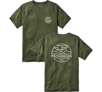 Passenger - T-shirt en polyester recyclé - Sedona Recycled Active T-Shirt Khaki pour Homme en Coton - Taille M - Kaki Kaki M