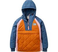 Passenger - Veste à capuche compactable - Ocean Recycled Insulated Jacket W Dark Denim Sunset Orange pour Femme en Nylon - Taille XL - Bleu Bleu XL