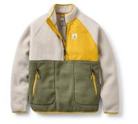 Passenger - Women's Home 2.0 1/2 Zip Recycled Sherpa Fleece - Veste polaire - M - vintage white / dusty olive