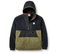 Passenger - Woodland 2.0 Hooded 1/2 Zip Recycled Polar Fleece - Veste polaire - M - black / khaki