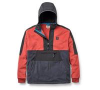 Passenger - Woodland 2.0 Hooded 1/2 Zip Recycled Polar Fleece - Veste polaire - M - redwood / charcoal