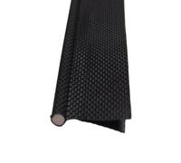 Passepoil de rail d'auvent pour caravane de 3 mètres, 6 mm, double rabat, noir, en PVC, compatible avec tous les campings/auvents/tentes/autocaravane