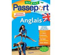 Passeport - Anglais de la 4e à la 3e - Cahier de vacances