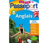 Passeport - Anglais - De la 5e à la 4e - Cahier de vacances 2025
