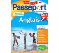 Passeport - Anglais de la 6e à la 5e - Cahier de vacances