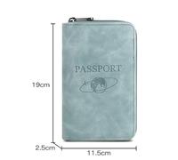 Passeport Anti-magnétique Passeport Zipper Short Travel Passeport Sac Multi-Fonction Rangement de Rangement Document de Document Passeport en Cuir Porte Protège-passeports