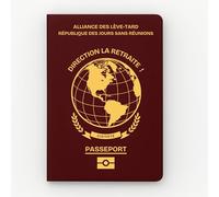 Passeport Départ à la Retraite - Idée Cadeau Original Collègue | Livre d’or Humour à Compléter Homme ou Femme | Carnet Souvenirs Drôle et Personnalisé pour Fête Retraite & Pot de Départ