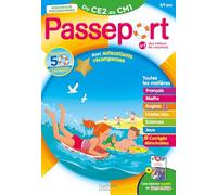 Michèle Bacon – Passeport Du CE2 au CM1 8/9 ans Cahier de vacances 2026 – Toutes les matières