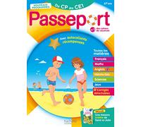 Hachette Pratique – Passeport – Du CP au CE1 6/7 ans – Cahier de vacances 2025