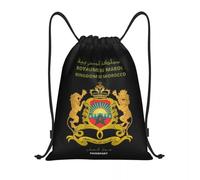 Passeport marocain Cordon Sac à Dos Sacs Femmes Hommes léger Royaume du Maroc Gym Sports Sac à Dos Sacs pour Voyager