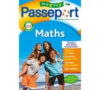 Passeport – Maths – De la 4e à la 3e – Cahier de vacances 2026 – Hachette Pratique