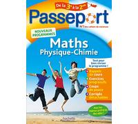 Passeport - Maths-Physique-Chimie de la 3e à la 2de - Cahier de vacances 2021