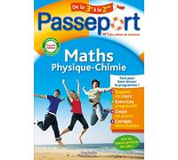 Passeport - Maths / Physique-Chimie - De la 3e à la 2nde - Cahier de vacances 2026