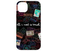 Passeport monde timbres voyages timbres I need travel Coque pour iPhone 14 Plus