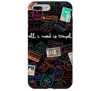 Passeport monde timbres voyages timbres I need travel Coque pour iPhone 7 Plus/8 Plus