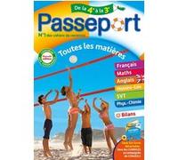 Passeport - Toutes les matières - De la 4e à la 3e - Cahier de vacances 2025 Laurent Bonnet (Auteur), Fabienne Ottevaere (Auteur), Sébastien Dessaint (Auteur), Anne-Laure Chat (Auteur), mireille semat