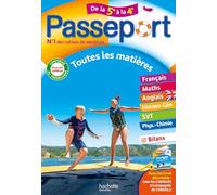 Passeport - Toutes les matières - De la 5e à la 4e - Cahier de vacances 2025