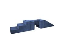 Passerelle 5 blocs bleu marine velours côtelé