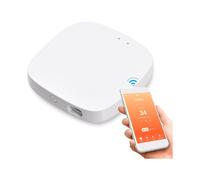 Passerelle domotique multiprotocole pour thermostat de radiateur intelligent, compatible Zigbee 3.0, Bluetooth Mesh et Wi-Fi, blanc sans fil