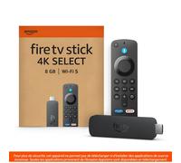 Amazon Fire TV Stick 4K Select - Lecteur AV - 8 Go - 4K UHD (2160p) - 60 pi/s - HDR