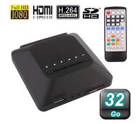 Passerelle Multimédia 32Go Full HD 1080P HDMI Av Composite USB Lecteur Cartes Sd