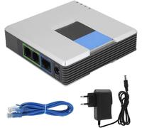 Passerelle Voip, Adaptateur Téléphonique Internet À 2 Ports Voix Sur Ip, Avec Un Câble Réseau, Pour Pap2T, Prend En Charge Le Protocole Sip V2(Moi)[Z5048]