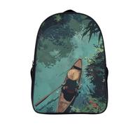 passeur sacs à dos scolaires 2 compartiment élégant cool étudiant cartable 12 ans et plus forêt imprimé en 3d sacs à dos-16,unisexe pour les voyages les affaires