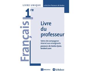 Passeurs de textes 1ère livre du professeur
