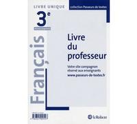 Passeurs de textes - Français 3e - Cycle 4 - Livre du professeur Collectif (Auteur)