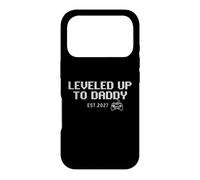 Passez au Niveau supérieur à Daddy Est. 2027 Retro Pixel Gamer New Dad Men Coque pour iPhone 17 Pro