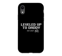 Passez au Niveau supérieur à Daddy Est. 2027 Retro Pixel Gamer New Dad Men Coque pour iPhone XR