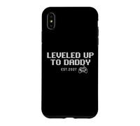 Passez au Niveau supérieur à Daddy Est. 2027 Retro Pixel Gamer New Dad Men Coque pour iPhone XS Max