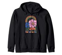 Passez Un Jour où Vous Avez voté pour Retro Vintage Boho Rainbow Sweat à Capuche