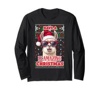 Passez Un Noël Incroyable - Lama Santa, Alpaga Festif Manche Longue