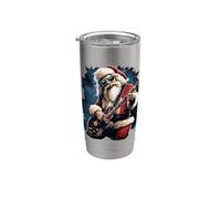 Passez un Noël Rock & Roll avec un amateur de musique ROCK & Roll Gobelet isotherme en acier inoxydable double paroi