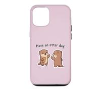 Passez Une journée avec Les loutres Cute Kawaii High Five Coque pour iPhone 12/12 Pro