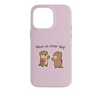 Passez Une journée avec Les loutres Cute Kawaii High Five Coque pour iPhone 14 Pro Max