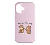 Passez Une journée avec Les loutres Cute Kawaii High Five Coque pour iPhone 16