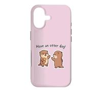 Passez Une journée avec Les loutres Cute Kawaii High Five Coque pour iPhone 17