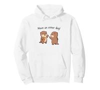 Passez Une journée avec Les loutres Cute Kawaii High Five Sweat à Capuche