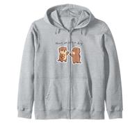 Passez Une journée avec Les loutres Cute Kawaii High Five Sweat à Capuche