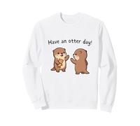 Passez Une journée avec Les loutres Cute Kawaii High Five Sweatshirt