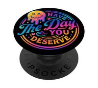 Passez Une journée où Vous méritez Un Sourire Arc-en-Ciel PopSockets PopGrip Adhésif