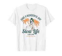 Passez Une Merveilleuse journée (Relax Statement & Beach Girl Graphic) T-Shirt