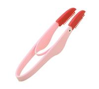 PASSI Peigne anti-taches pour chien, tête de brosse en silicone avec poignée antidérapante | Peigne flexible pour chien, peigne multifonction pour les oreilles, le toilettage, élimine la rouille, le