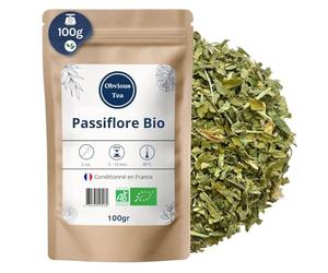 Passiflore Bio en Vrac - Herboristerie et Tisane Relaxante - Passiflora Edulis Sims - Aromatique - Agriculture Biologique - Conditionné en France - Sachet 100g (50 Tasses)