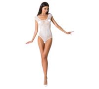 Passion BS064 - Body résille ouvert (blanc) - S-L