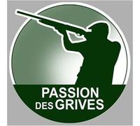 passion chasse des grives - 20cm - Sticker/autocollant