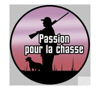 Passion De La Chasse Nature - 10cm - Sticker/Autocollant